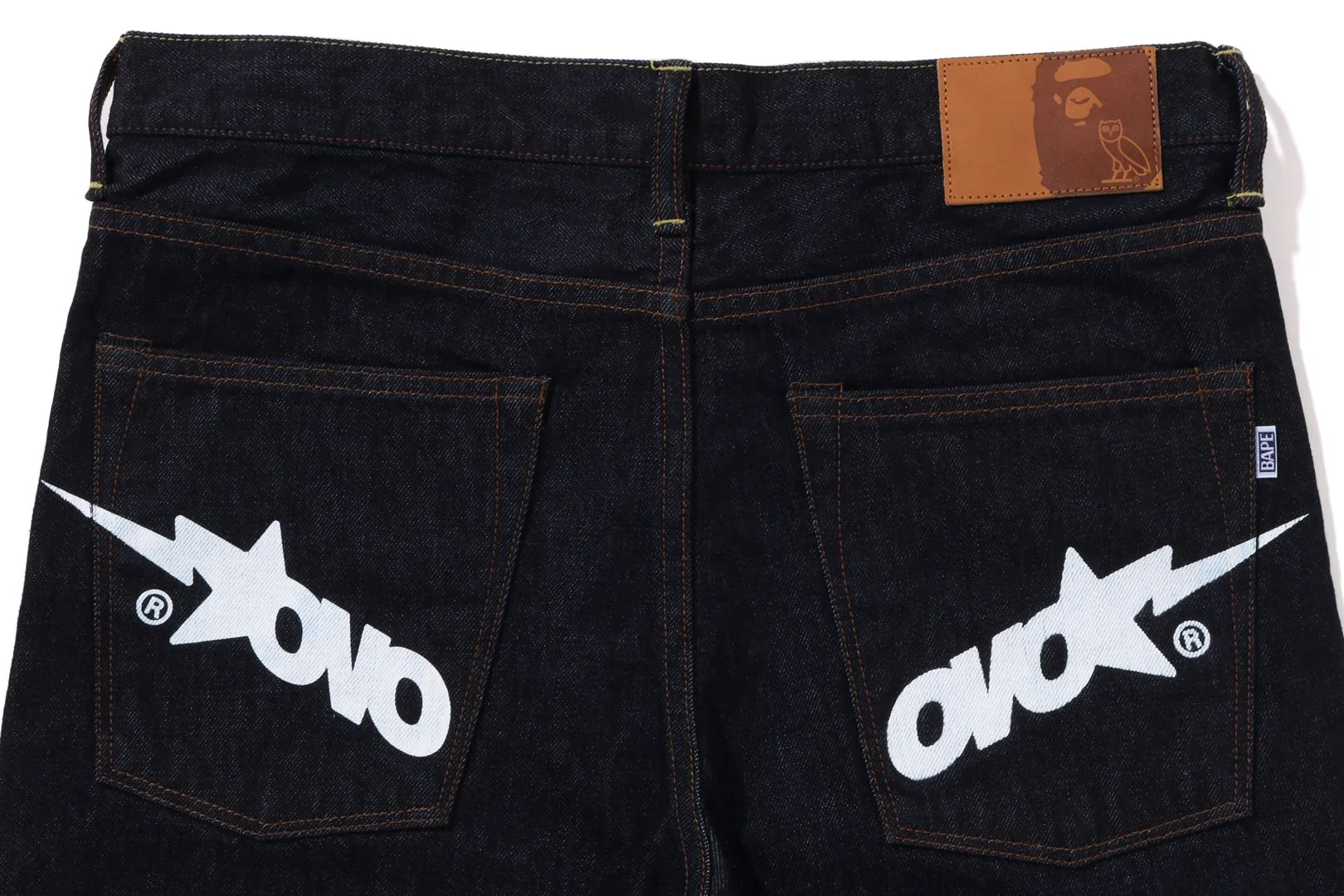 【 BAPE X OVO】2008 TYPE-05 DENIM PANTS