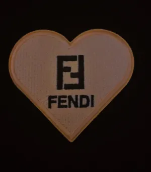 💕 Heart-Shaped Luxury Designer-Inspired Patches – Bling Perfection 💕