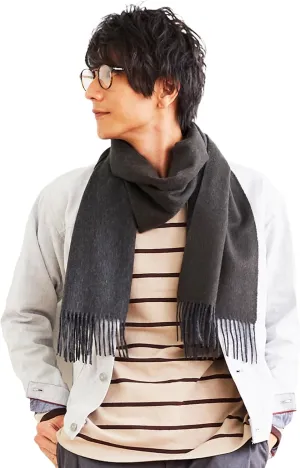 100% Pure Cashmere Reversible Scarf, Ultra Soft Cashmere from Inner Mongolia, Unisex Design, Cotton shawl, Linen Wrap