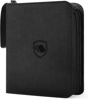 1200 Pockets Trading Card Binder, PU Cover Zipper Card Collection Album, Sturdy Card Folder Holder for MTG, TCG, Game Cards, Sports Cards