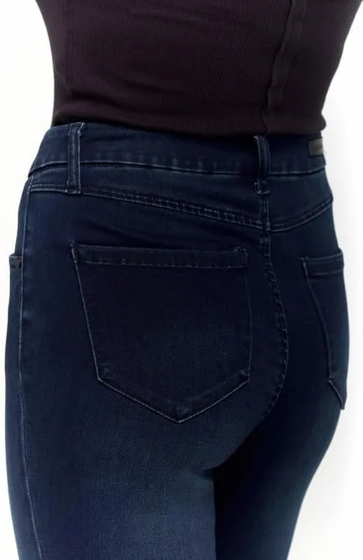 1822 Denim Holly Better Butter High-Rise Slim Boot Jeans for Women in Black - Ultra-Comfy Stretch with Sculpting Fit