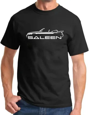 1987-93 Saleen 5.0 Mustang Foxbody Convertible Classic Outline Design Tshirt