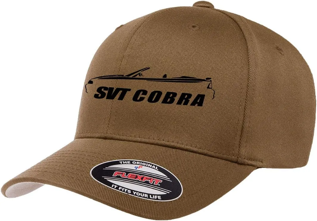 1994-98 Ford SVT Cobra Mustang Convertible Classic Outline Design Flexfit 6277 Athletic Baseball Fitted Hat Cap