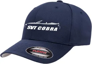 1994-98 Ford SVT Cobra Mustang Convertible Classic Outline Design Flexfit 6277 Athletic Baseball Fitted Hat Cap