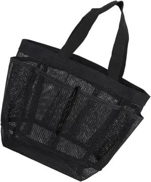 1Pc Multi Pocket Mesh Storage Bag Convenient Travel Organizer Pouch for Cosmetics Personal Care for Beach Outdoor Trips Durable Reliable Load Capacity