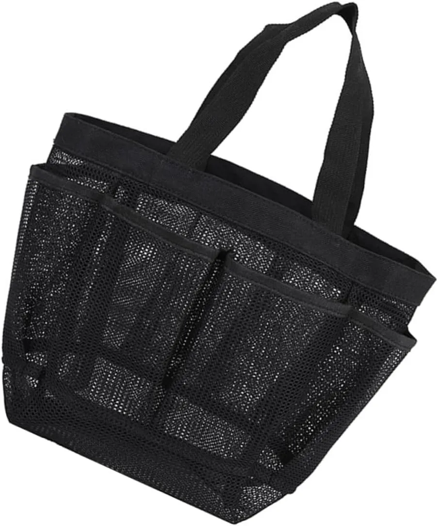 1Pc Multi Pocket Mesh Storage Bag Convenient Travel Organizer Pouch for Cosmetics Personal Care for Beach Outdoor Trips Durable Reliable Load Capacity