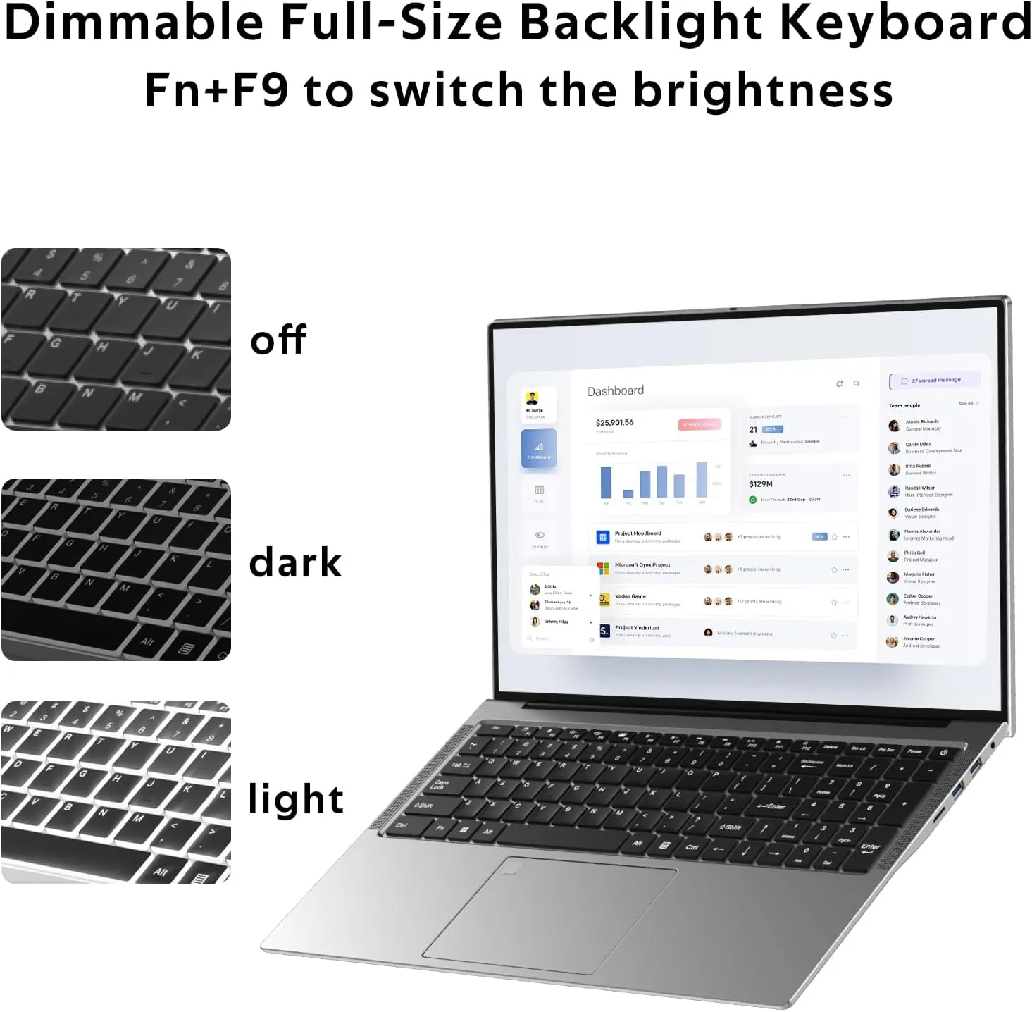 2025 Latest 16'' Laptop 1080p FHD Display, 512GB SSD 16GB RAM, 12th Intel Processor N95(Max 3.4GHz), Windows 11, Backlit Keyboard, 8000mAh Battery, Fingerprint, USB 3.2, WiFi5, Type-C, HDMI, Webcam
