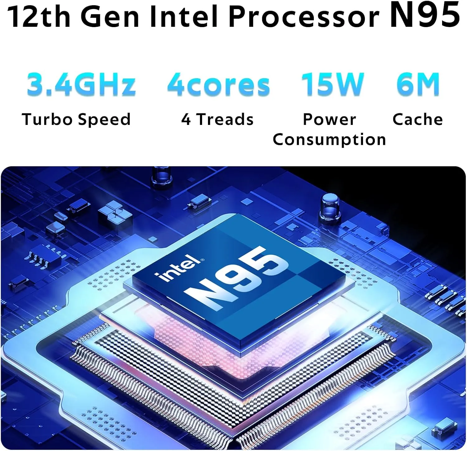 2025 Latest 16'' Laptop 1080p FHD Display, 512GB SSD 16GB RAM, 12th Intel Processor N95(Max 3.4GHz), Windows 11, Backlit Keyboard, 8000mAh Battery, Fingerprint, USB 3.2, WiFi5, Type-C, HDMI, Webcam
