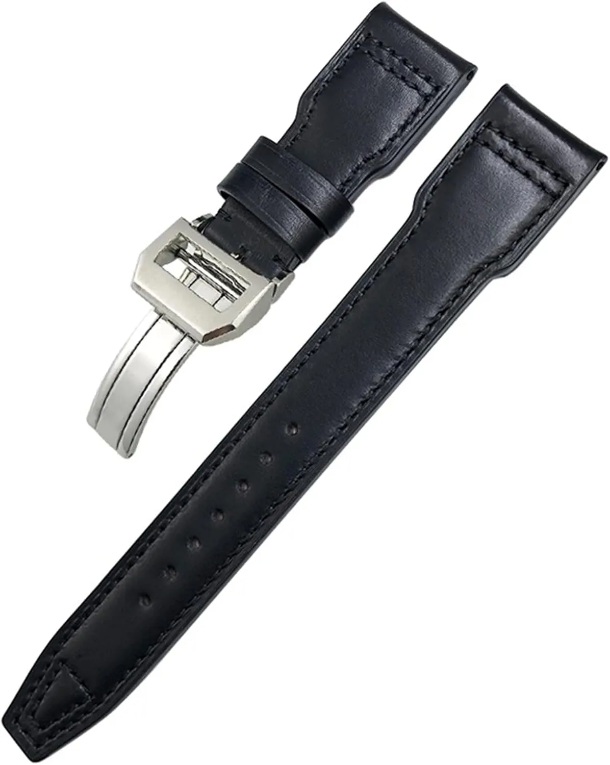 20mm Genuine Leather Watchband For IWC Big Pilot Watch Mark 18 Spitfire Hamilton Cowhide Soft Watch Strap