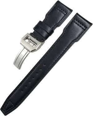 20mm Genuine Leather Watchband For IWC Big Pilot Watch Mark 18 Spitfire Hamilton Cowhide Soft Watch Strap