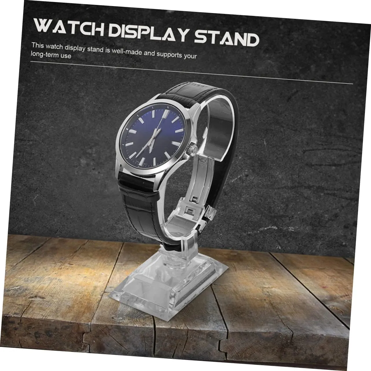 20pcs Clear Plastic Watch Display Stands Jewelry Holder for Bracelets Watches and Necklaces Lightweight and Stable Tabletop Organizer for Retail and Office Use