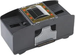2/4/6 Deck Automatic Card Shuffler Battery Operated Poker Shuffler Machine for Skip-Bo, UNO, Texas Hold'em, Blackjack, Euchre, Phase 10; Casino Card Shufflers Pro (Size : 2 Deck)