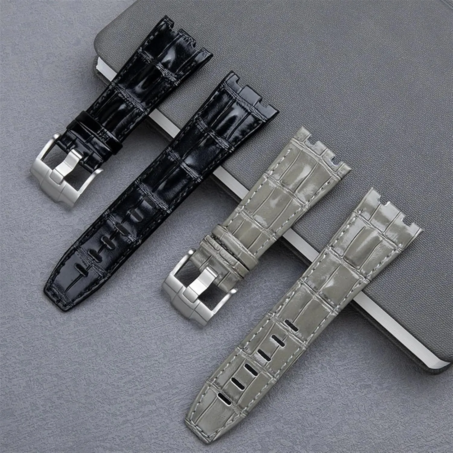 28mm Imported Leather Strap For AP For Audemars Piguet 42mm For Royal Oak Offshore Watch Band Accessories Pin Buckle 15710/15703
