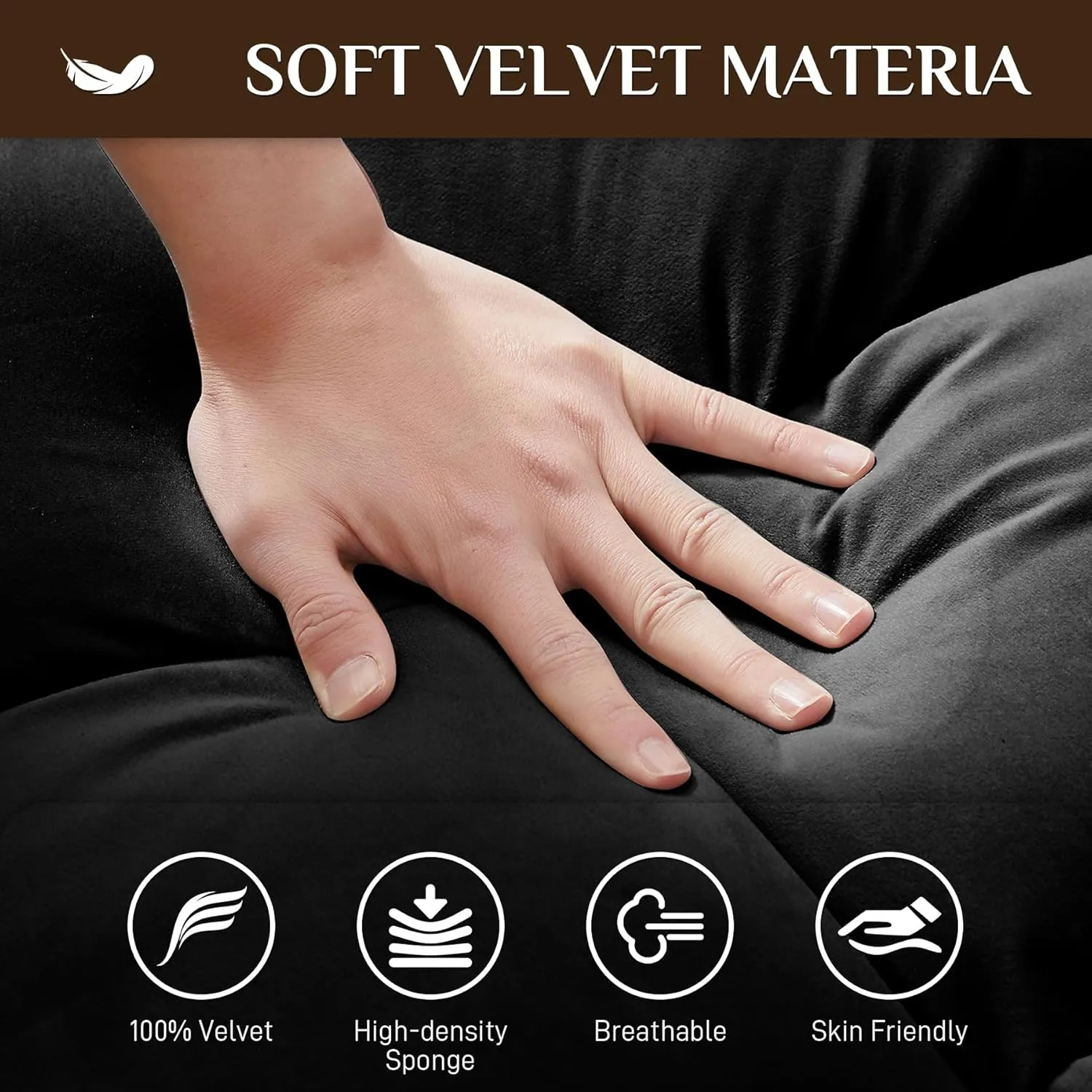 3 in 1 Single Sleeper Sofa Chair with Pullout Bed, Convertible Pull Out Couch with Adjustable Backrest, Modern Chaise Lounge with USB Port for Living Room, Small Spaces, Dark Black Velvet