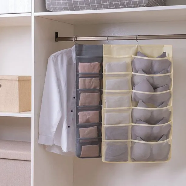 36 Grids Hanging Wardrobe Underwear Garments Organizer