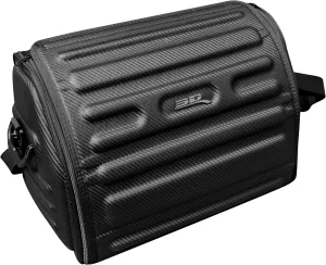 3D MAXpider Custom Fit Car Trunk Organizer (Black) - Handy Trunk Carbon Fiber (M) 18"x12"x12"