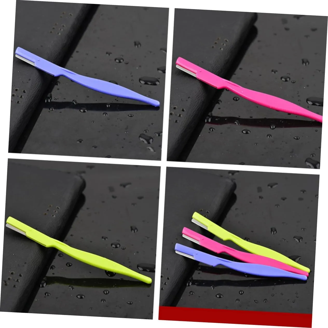 3sets Portable Eyebrow Razor Trimmer Shaper Makeup Tool Perfect for Travel Professional Results 3pcs*3