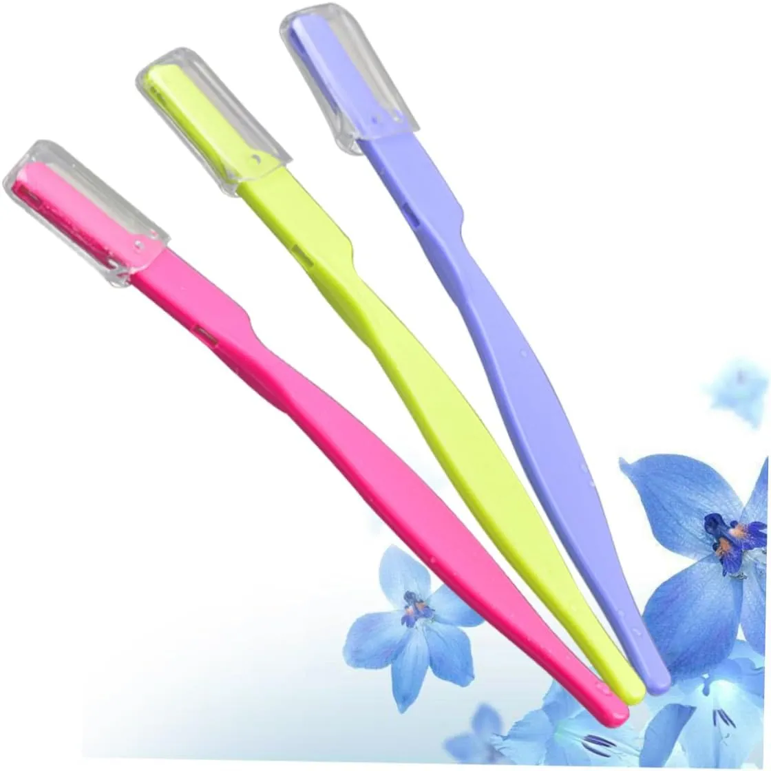 3sets Portable Eyebrow Razor Trimmer Shaper Makeup Tool Perfect for Travel Professional Results 3pcs*3