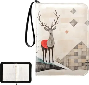 4 Pockets Trading Card Album Holder Book Folder Sports Card Binder Deerdeer 8 400 Double Side Pockets for 3 Ring Binder Zipper