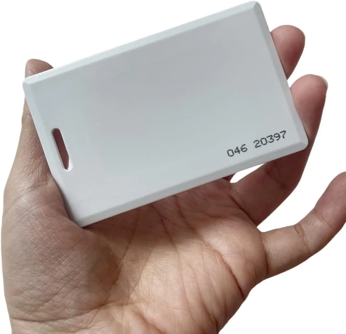 50pcs 26 bit Close to CR80 Card, Compatible with ISOProx 1386 1326 H10301 Format Card Reader., Suitable for The vast Majority of Access Control Systems (5.4 x 8.6 x 0.19 CM Thick Card with Holes)