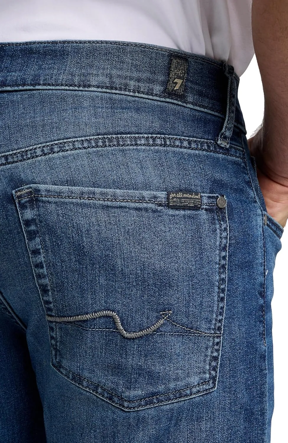 7 For All Mankind Men's The Straight Airweft Denim