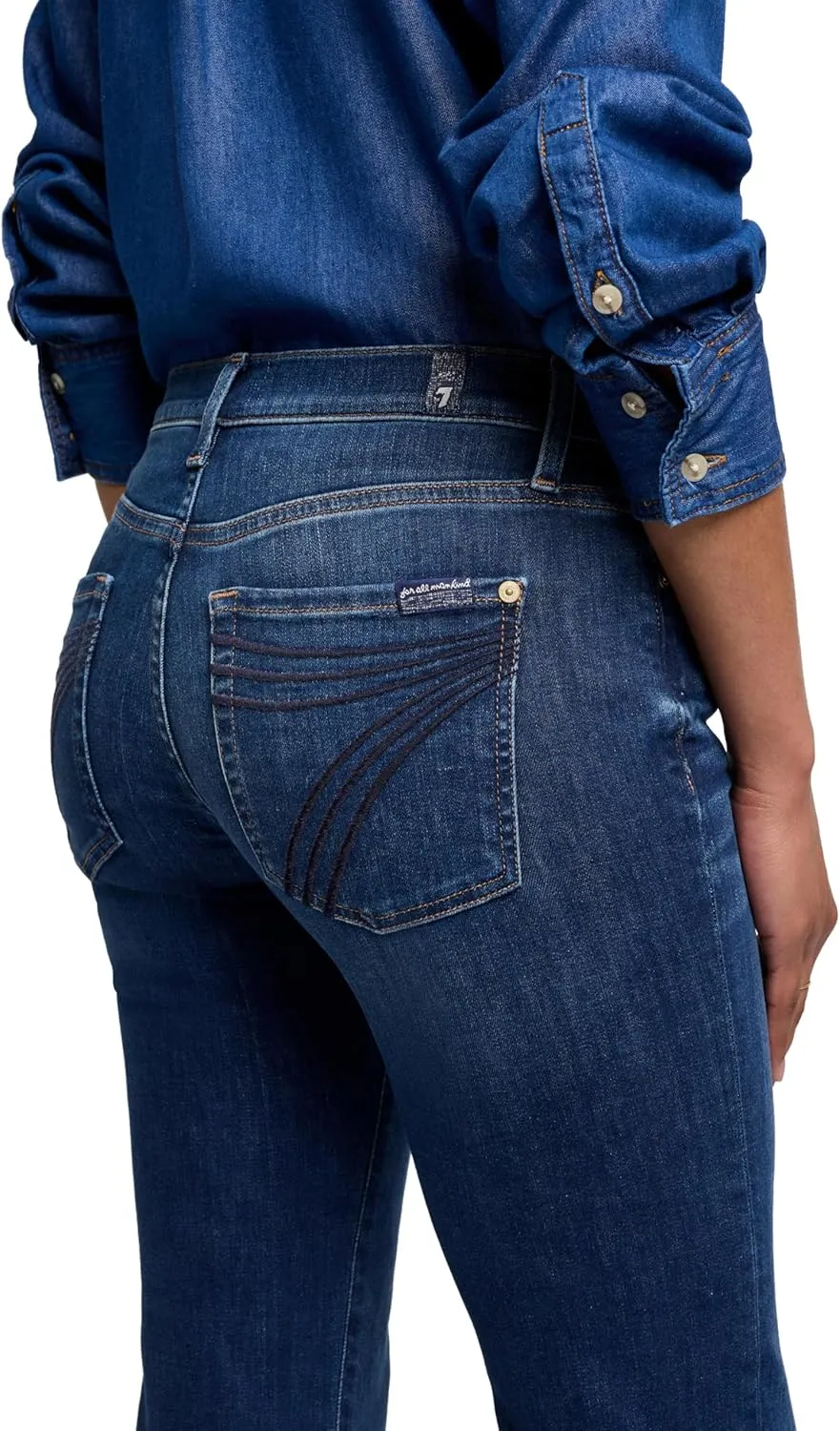 7 For All Mankind Women's Flare Wide Leg Jean