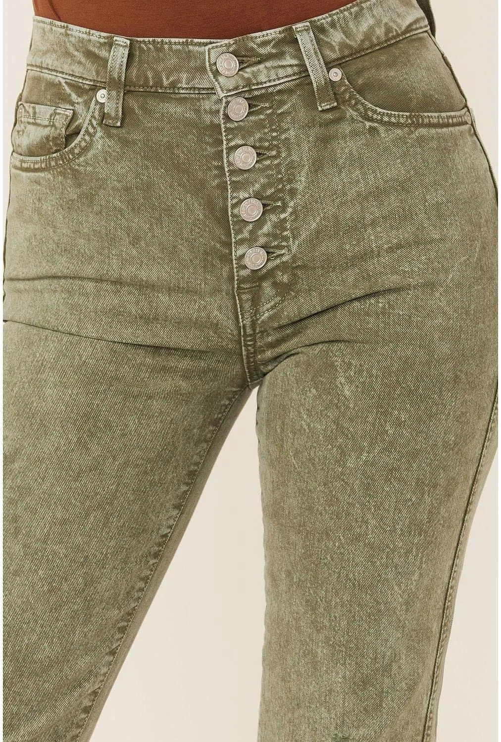 7 For All Mankind Women's High Waist Cropped Straight Jeans