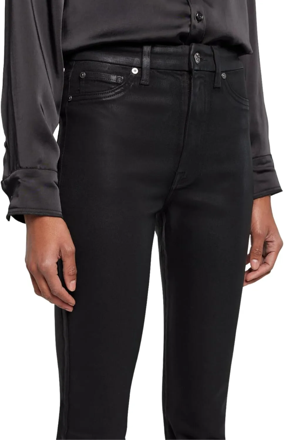 7 For All Mankind Women's Ultra High-Rise Flare Pants