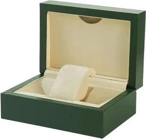 AAGAZA Watch Box Single Slot Wood Protective Container Jewelry Box Shop Display PU Showcase Dustproof for Travel Earrings Birthday Gifts Bracelets/1669