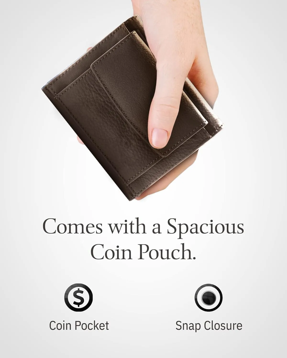 Access Denied REAL LEATHER Small Wallets For Women - Compact Ladies Credit Card Holder With Coin Purse RFID Holiday Gifts For Her