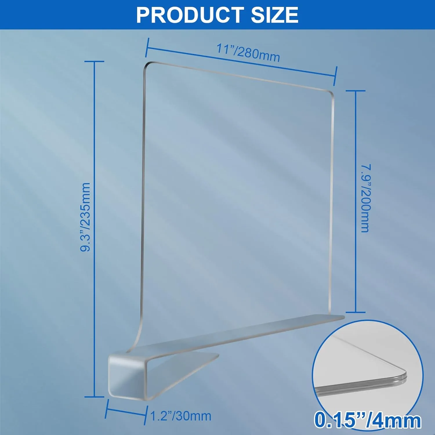 Acrylic Shelf Dividers for Closet Organization 8PCS Closet Shelf Divider Closet Dividers for Shelves Shelf Organizer for Closet Shelf Organizer for Wood Closet Separator Clear