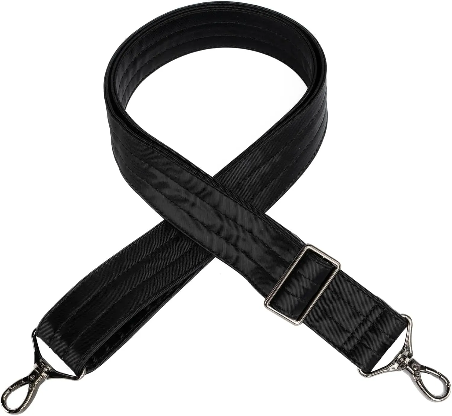 Adjustable Satin Luxe VL Bag Strap - 1.5", Pebble
