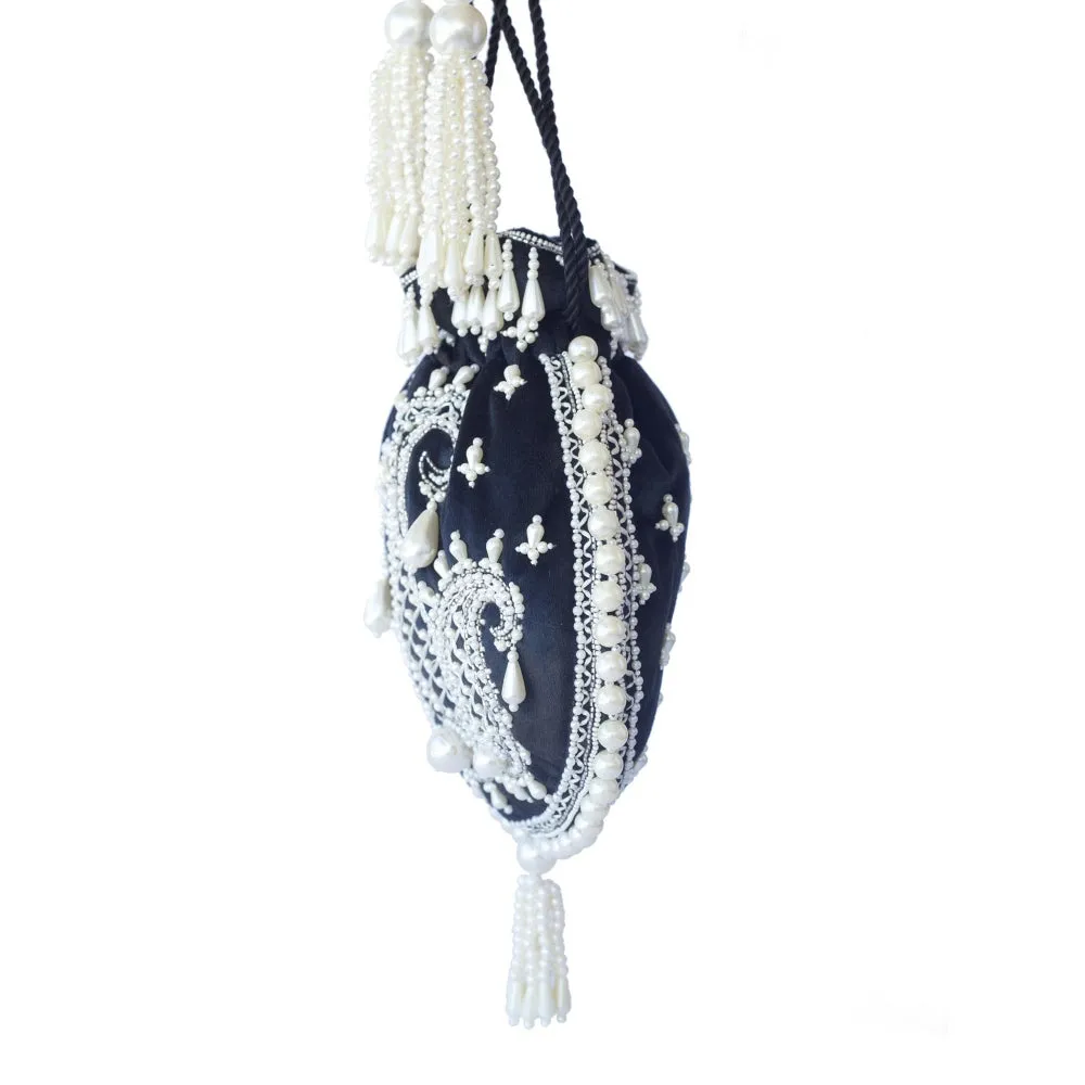 Adora By Ankita Black Ambi Pearl Bag