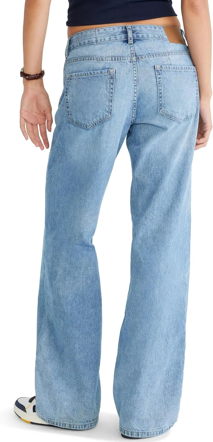 AEROPOSTALE Women's Low Rise Baggy Wide Leg Jean