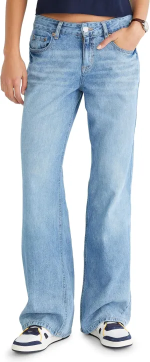 AEROPOSTALE Women's Low Rise Baggy Wide Leg Jean