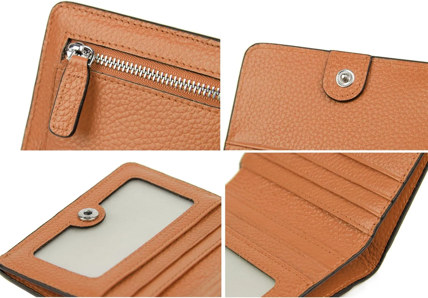 AINIMOER Small Leather Wallet for Women, Ladies Credit Card Holder RFID Blocking Women's Mini Bifold Pocket Purse