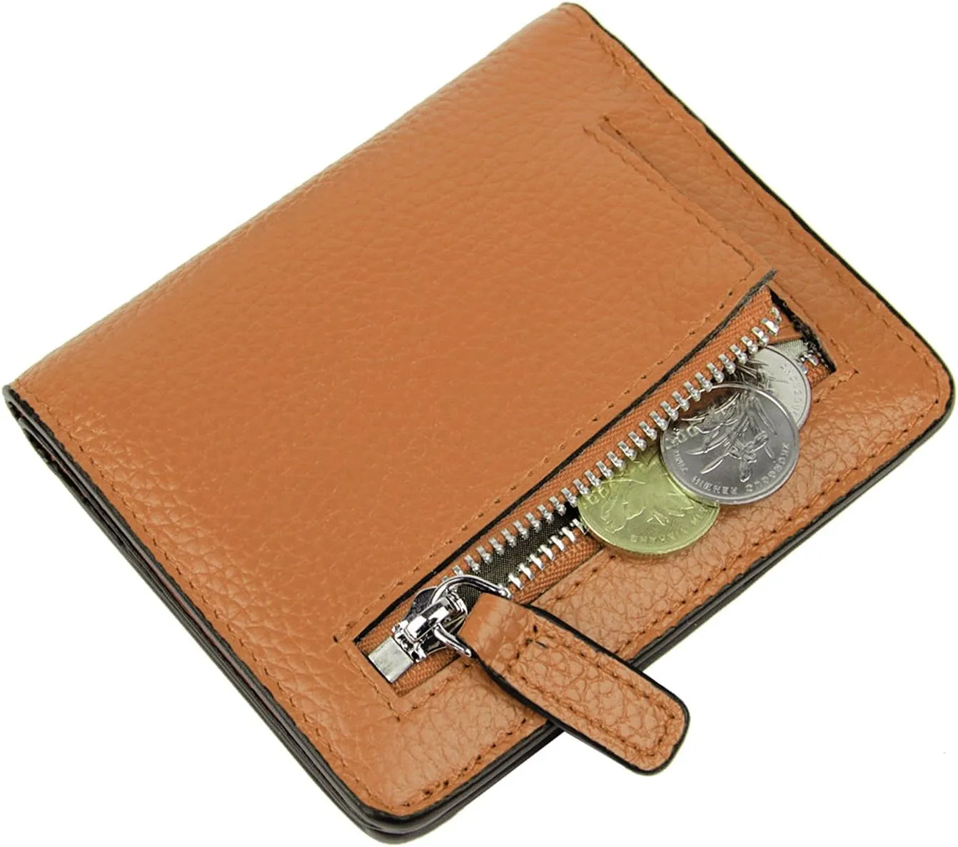 AINIMOER Small Leather Wallet for Women, Ladies Credit Card Holder RFID Blocking Women's Mini Bifold Pocket Purse