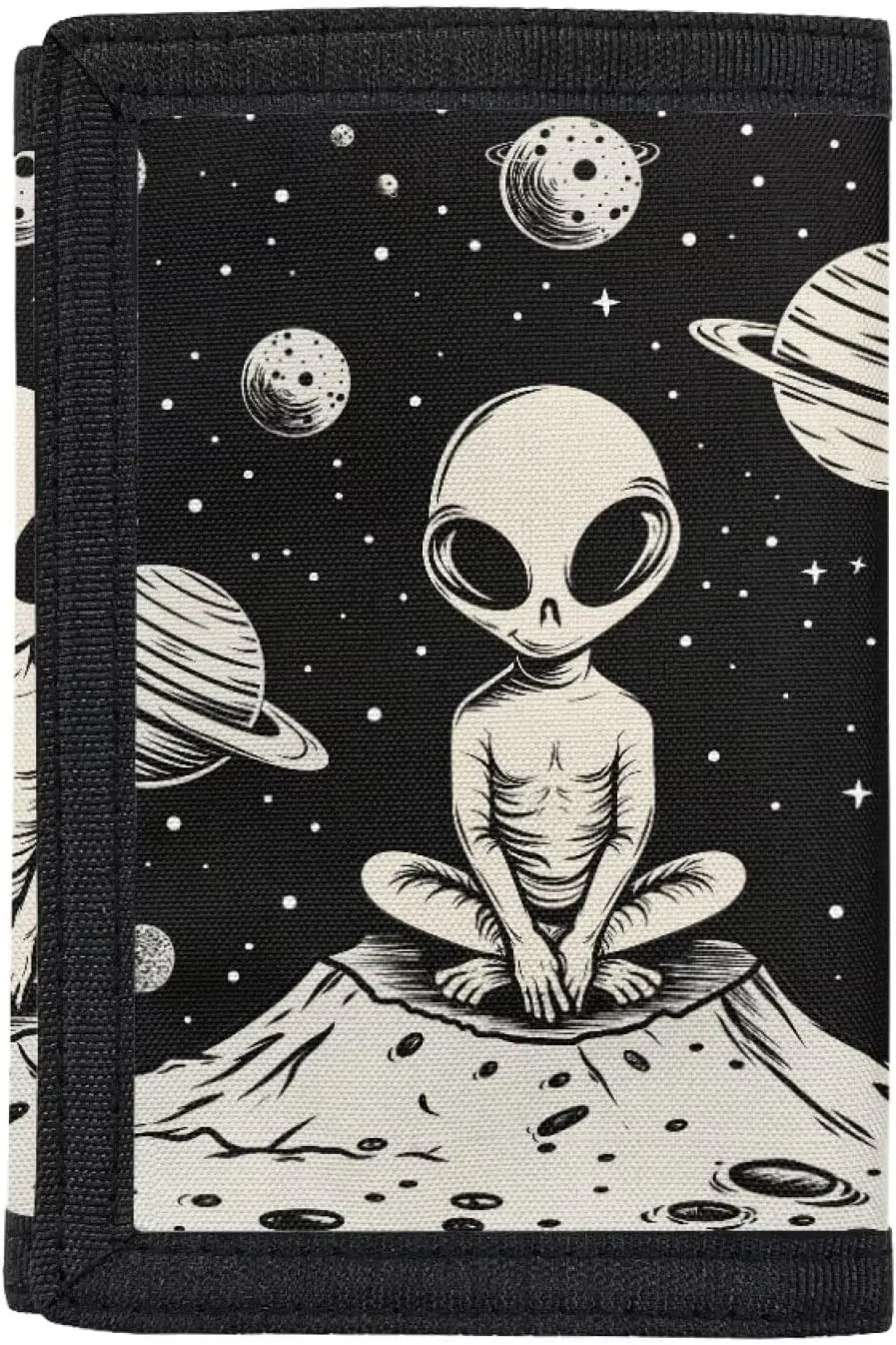 Alien Toddler Wallet Small Kids Wallet for Toddler Girl UFO Children RFID Blocking Card Wallets Trifold Pouch Credit Card Holder for Shopping