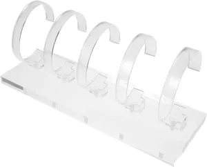 Alipis Classic Acrylic Watch Display Stand Clear Position Rack for Watches Bracelets Organizer for Home Retail Elegant Jewelry Presentation