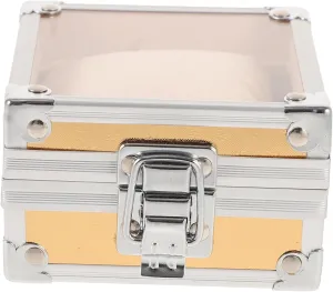 Alipis Watch Box Transparent Lid Fashion Packaging Watch Case for Men Travel Watch Case Single Watch present Case Clear Lid Watch Holder Watch Display Case Single Watch Case Stainless Steel