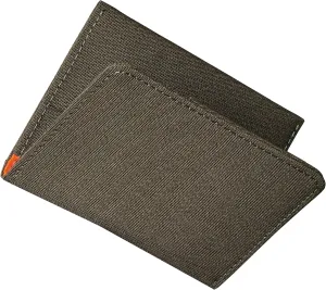 ALPAKA ARK Bifold Wallet - Slim Men's Wallet RFID Card Holder, Compact Design, Multi-Card Slots for 8-10 Cards, Cash Slot, 300D Fabric, Weatherproof fabric, Ideal for Daily Use & Travel - Green
