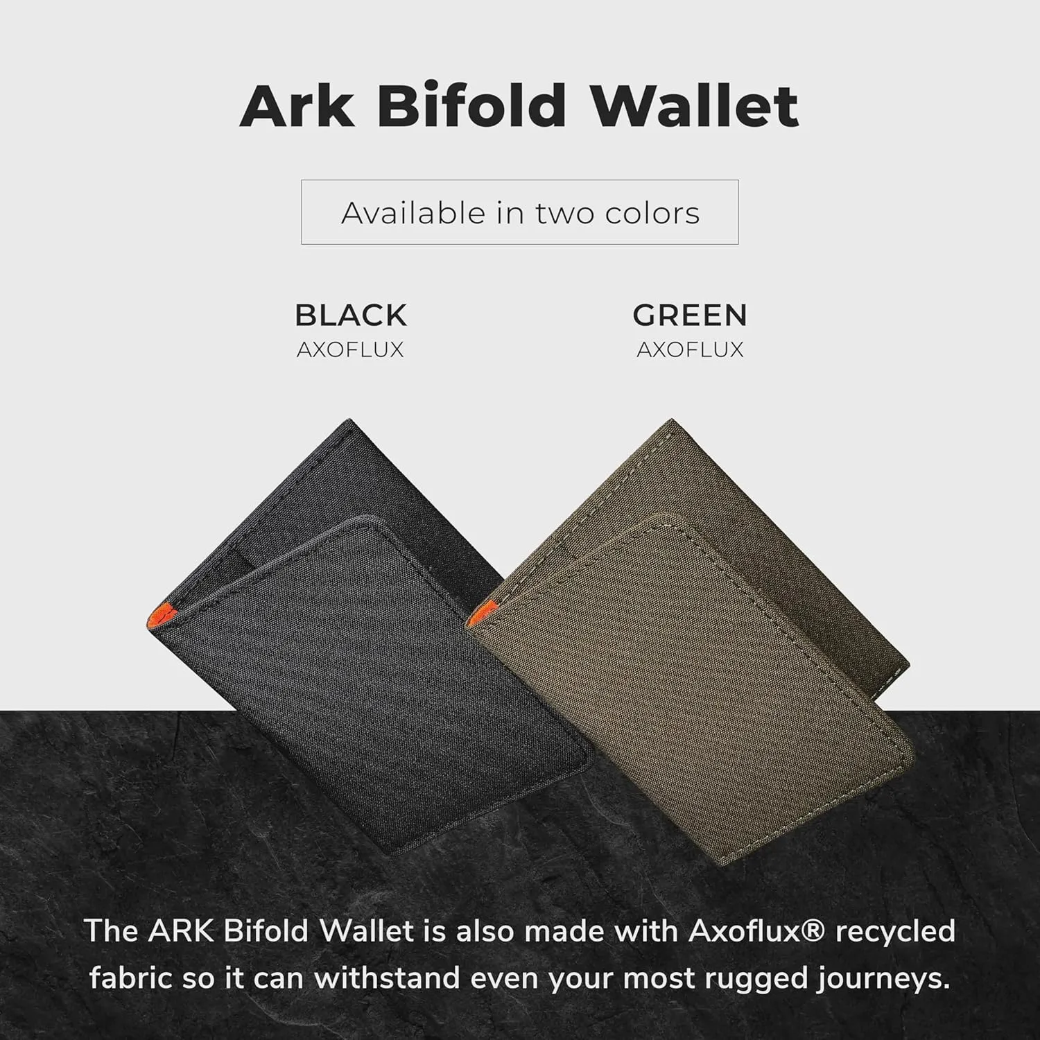 ALPAKA ARK Bifold Wallet - Slim Men's Wallet RFID Card Holder, Compact Design, Multi-Card Slots for 8-10 Cards, Cash Slot, 300D Fabric, Weatherproof fabric, Ideal for Daily Use & Travel - Green