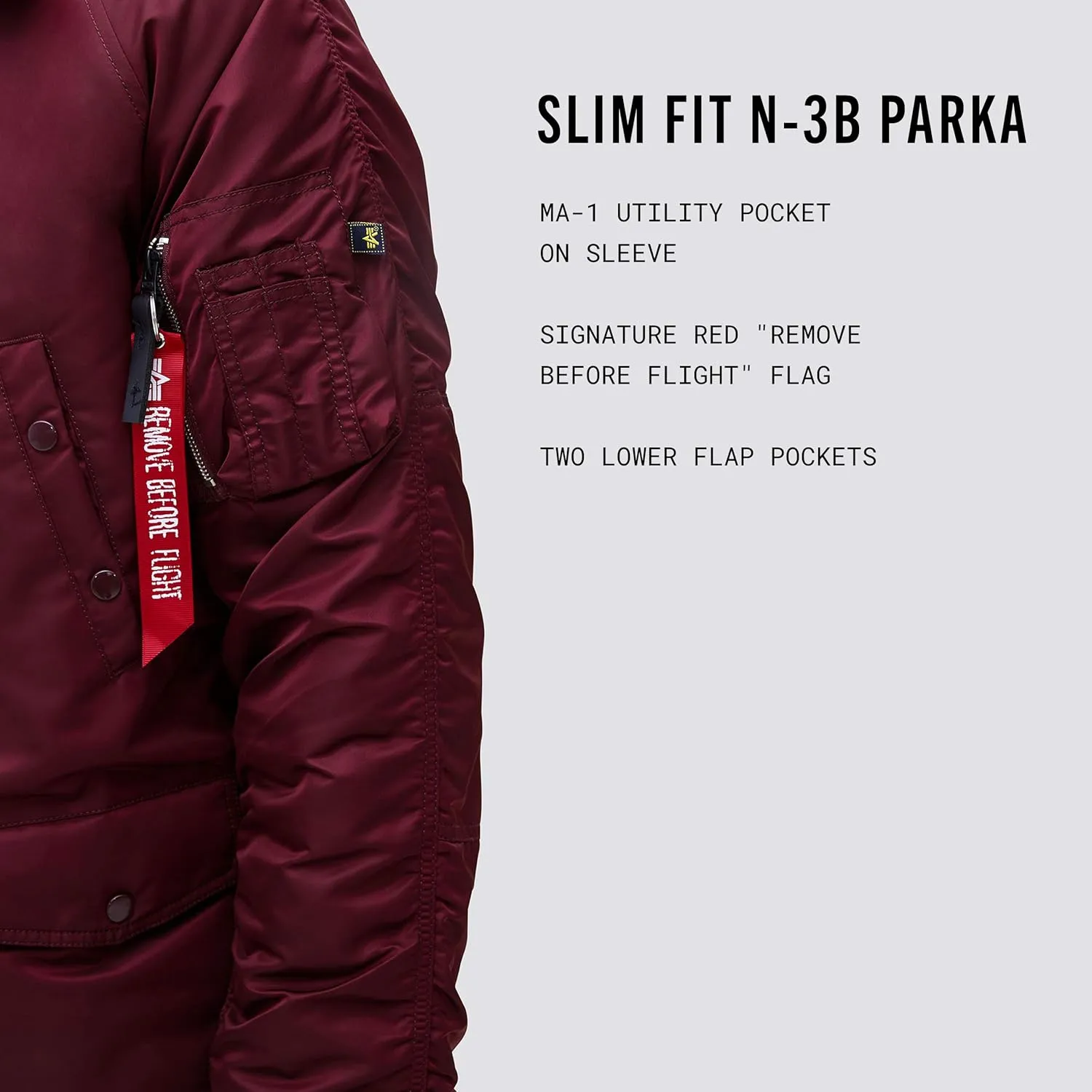 Alpha Industries Men's Slim Fit N-3b Parka