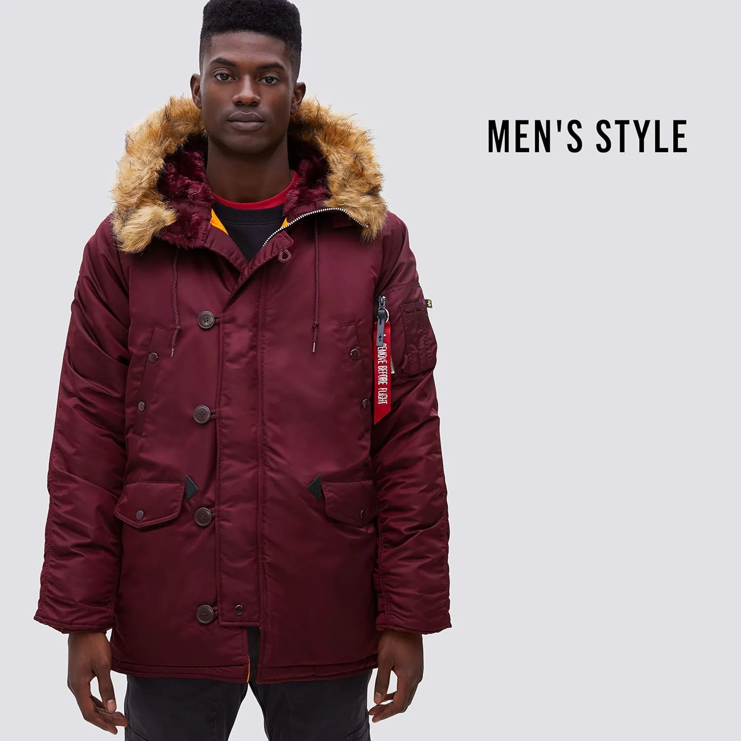 Alpha Industries Men's Slim Fit N-3b Parka