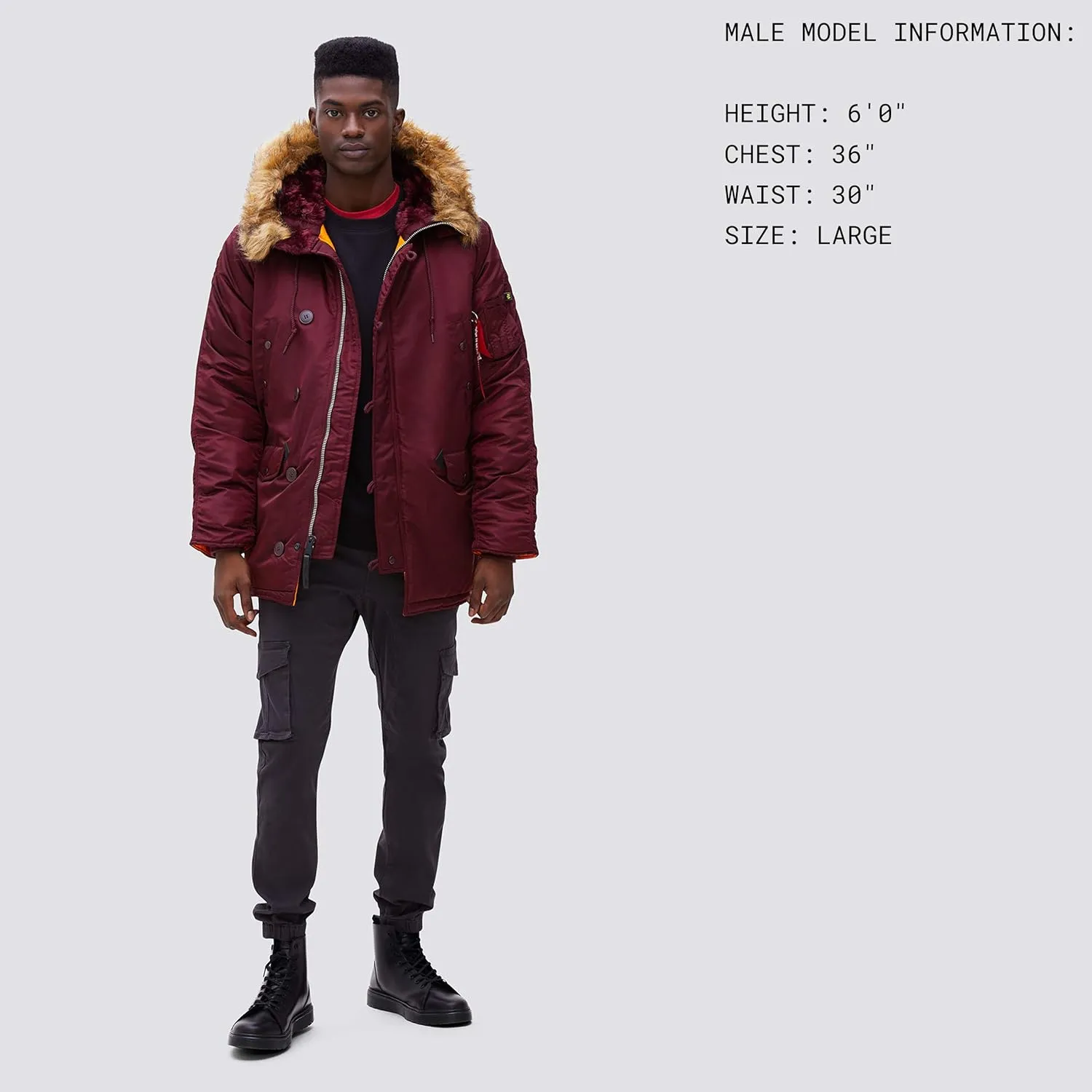 Alpha Industries Men's Slim Fit N-3b Parka