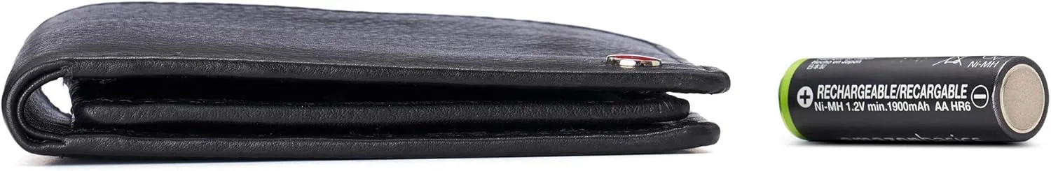 Alpine Swiss RFID Connor Passcase Bifold Wallet For Men Leather Comes in a Gift Box