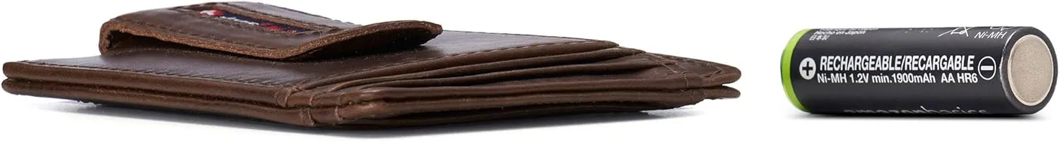 Alpine Swiss RFID Dermot Money Clip Front Pocket Wallet For Men Leather Comes in a Gift Box