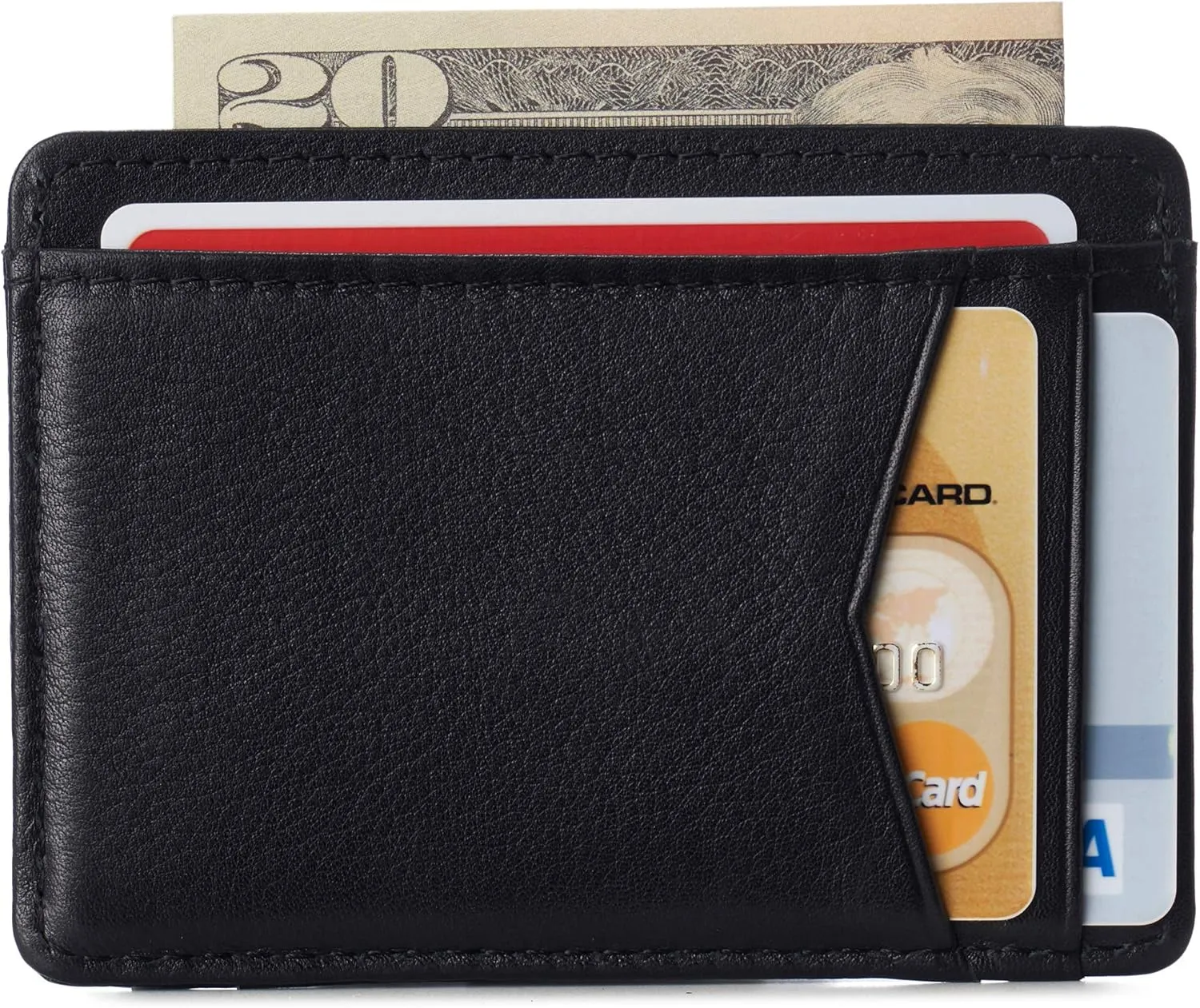 Alpine Swiss RFID Minimalist Oliver Front Pocket Wallet For Men Leather Comes in a Gift Box