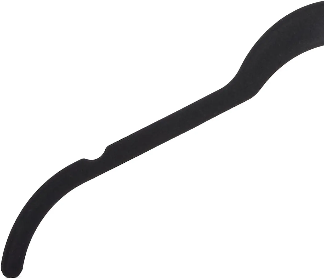 Amazon Basics Non-Slip Shirt Clothes Hangers Velvet, Space-Saving Slim, Sturdy, Black, Pack of 50