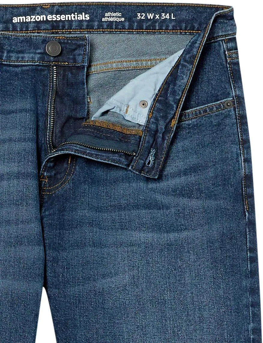Amazon Essentials Men's Athletic-Fit Stretch Jeans